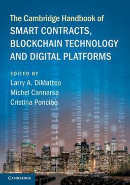 Cambridge Handbook of Smart Contracts, Blockchain Technology and Digital Platforms  9781009293167 Front Cover