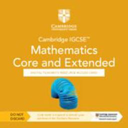 Cambridge IGCSE Mathematics Core and Extended Digital Teacher's Resource - Individual User Licence Access Card