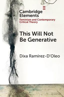 This Will Not Be Generative  9781009320320 Front Cover