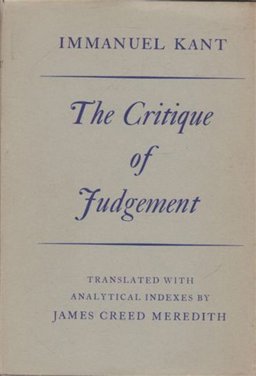 The Critique of Judgement