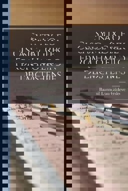 Syntax of Classical Greek from Homer to Demosthenes