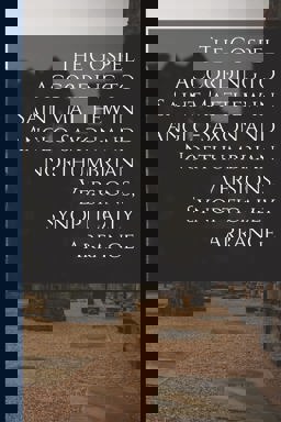 The Gospel According to Saint Matthew in Anglo-Saxon and Northumbrian Versions, Synoptically Arrange