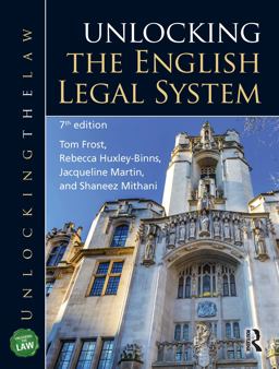 Unlocking the English Legal System Unlocking the English Legal System