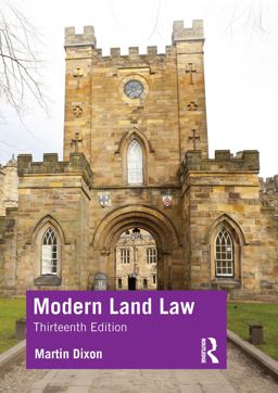 Modern Land Law 13th 9781032395753 Front Cover