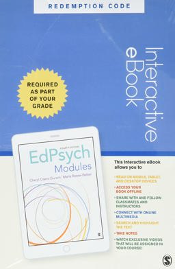 EdPsych Modules - Interactive EBook 4th 9781071807194 Front Cover