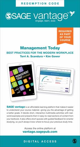 Management Today Vantage Shipped Access Card Best Practices for the Modern Workplace  9781071807460 Front Cover