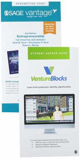 BUNDLE: Neck, Entrepreneurship 2e (Vantage Shipped Access Card) + VentureBlocks LLC, VentureBlocks Simulation (Slim Pack)  9781071815069 Front Cover