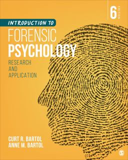 Introduction to Forensic Psychology Research and Application 6th 9781071815342 Front Cover