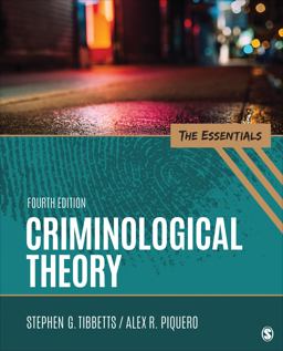 Criminological Theory The Essentials 4th 9781071838242 Front Cover