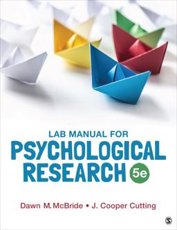 Lab Manual for Psychological Research 5th 9781071847312 Front Cover