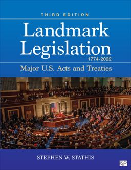     LANDMARK LEGISLATION 1774-2022  9781071920725 Front Cover