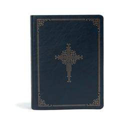 CSB Ancient Faith Study Bible, Navy LeatherTouch