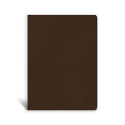 CSB Single-Column Wide-Margin Bible, Brown LeatherTouch