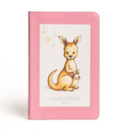 CSB Great and Small Bible, Pink LeatherTouch