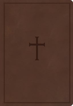 CSB Super Giant Print Reference Bible, Brown LeatherTouch