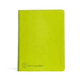 CSB Life Counsel Bible, Apple Green LeatherTouch, Indexed Practical Wisdom for All of Life  9781087785622 Front Cover