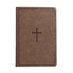 CSB Giant Print Reference Bible, Brown LeatherTouch 2023 9781087785721 Front Cover