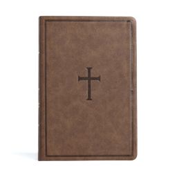 CSB Giant Print Reference Bible, Brown LeatherTouch, Indexed 2023 9781087785738 Front Cover