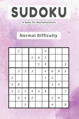 Sudoku a Game for Mathematicians Normal Difficulty