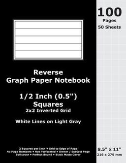 Reverse Graph Paper Notebook