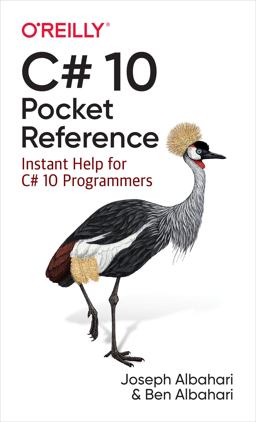 C# 10 Pocket Reference Instant Help for C# 10 Programmers  9781098122041 Front Cover