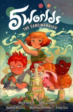 5 Worlds Book 1: the Sand Warrior (a Graphic Novel)  9781101935880 Front Cover