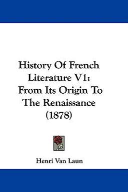 History of French Literature V1