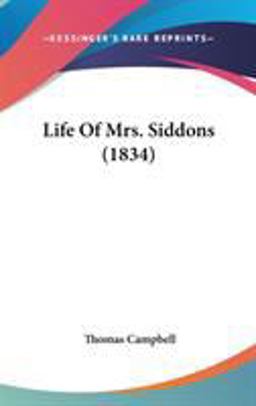 Life of Mrs Siddons