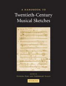 Handbook to Twentieth-Century Musical Sketches  9781107405400 Front Cover