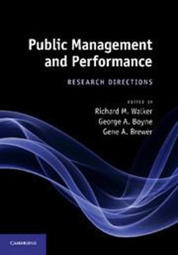 Public Management and Performance Research Directions  9781107411678 Front Cover