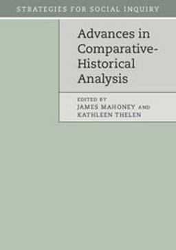 Advances in Comparative-Historical Analysis  9781107525634 Front Cover