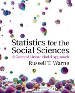 Statistics for the Social Sciences A General Linear Model Approach  9781107576971 Front Cover