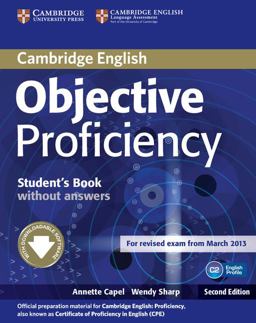Objective Proficiency Student's Book Without Answers with Downloadable Software 2nd 9781107611160 Front Cover