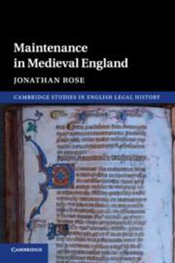 Maintenance in Medieval England