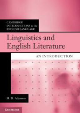 Linguistics and English Literature An Introduction  9781107623057 Front Cover