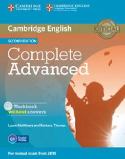 Complete Advanced Workbook Without Answers with Audio CD 2nd Edition 2nd 9781107631489 Front Cover
