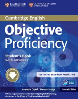 Objective Proficiency Student's Book with Answers with Downloadable Software 2nd 9781107646377 Front Cover