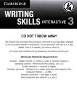 Grammar and Beyond Level 3 Writing Skills Interactive (Standalone for Students) Via Activation Code Card