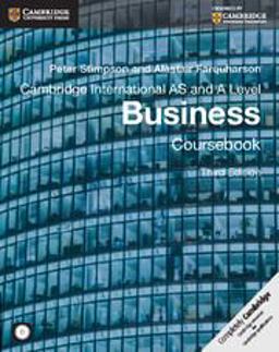 Cambridge International AS and a Level: Business 3rd 9781107677364 Front Cover