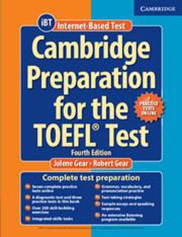 CAMBRIDGE PREPARATION FOR THE TOEFL TEST BOOK WITH ONLINE PRACTICE TESTS AND AUDIO CDS (8) PACK 4TH EDITION 4th 9781107685635 Front Cover