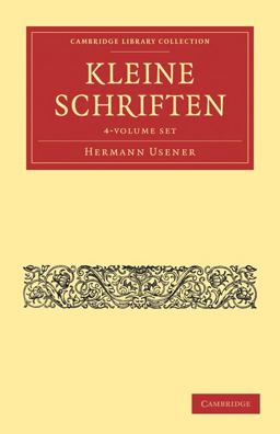 Kleine Schriften 4 Volume Paperback Set