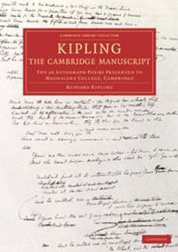 Kipling: the Cambridge Manuscript