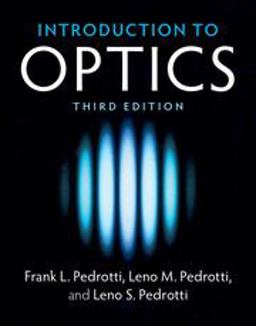 Introduction to Optics 3rd 9781108428262 Front Cover
