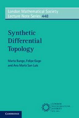 Synthetic Differential Topology  9781108447232 Front Cover