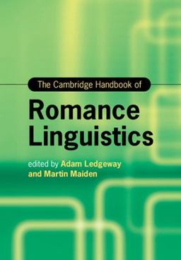 Cambridge Handbook of Romance Linguistics  9781108454506 Front Cover