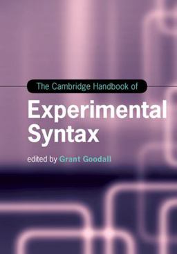 Cambridge Handbook of Experimental Syntax  9781108465496 Front Cover