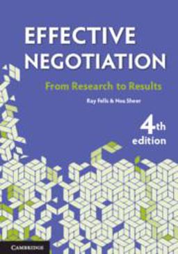 Effective Negotiation From Research to Results 4th 9781108701297 Front Cover