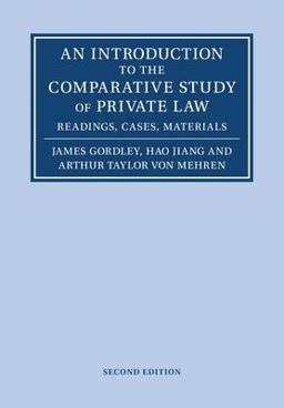 Introduction to the Comparative Study of Private Law Readings, Cases, Materials 2nd 9781108798884 Front Cover