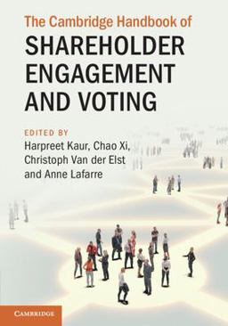 The Cambridge Handbook of Shareholder Engagement and Voting The Cambridge Handbook of Shareholder Engagement and Voting