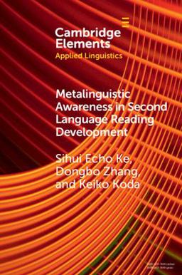 Metalinguistic Awareness in Second Language Reading Development  9781108969802 Front Cover